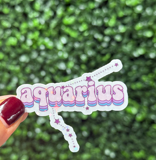 AQUARIUS ZODIAC STICKER