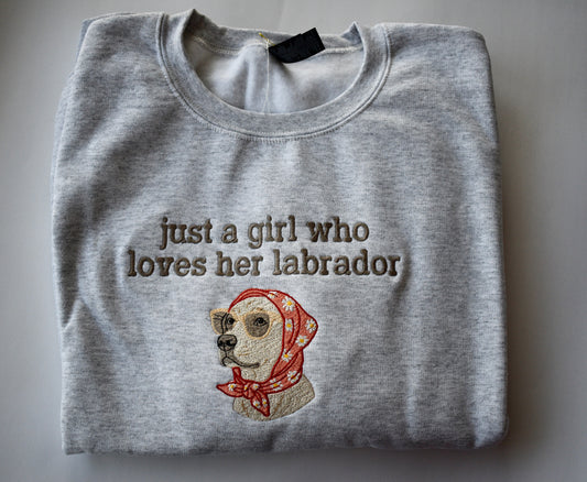 JUST A GIRL- LABRADOR (EMB)