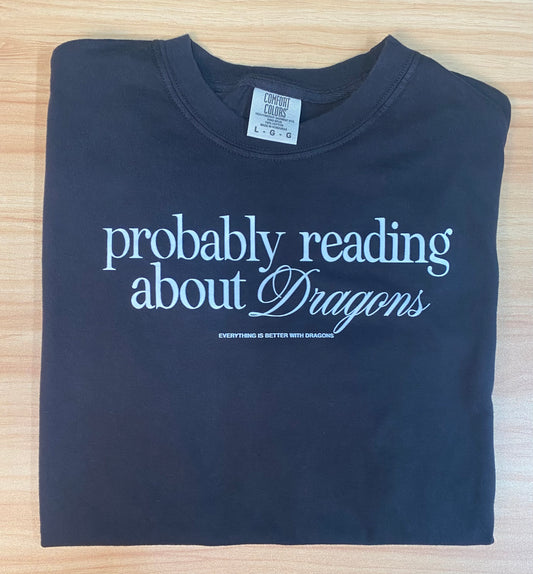 READING ABOUT DRAGONS-Tee