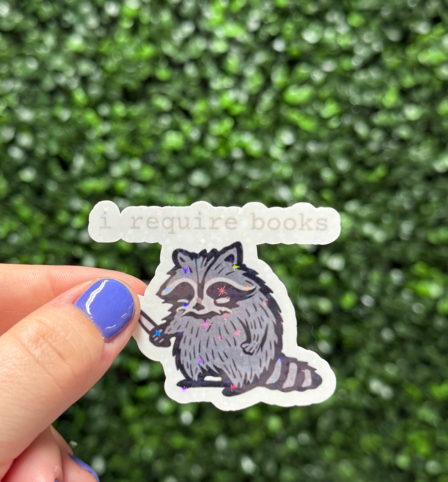 I REQUIRE BOOKS STICKER