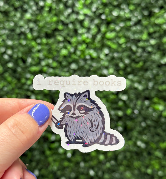 I REQUIRE BOOKS STICKER