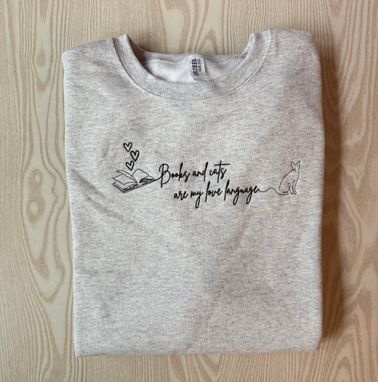 SALE (size XL) LGbc EMB THE STEPH CAT Crewneck