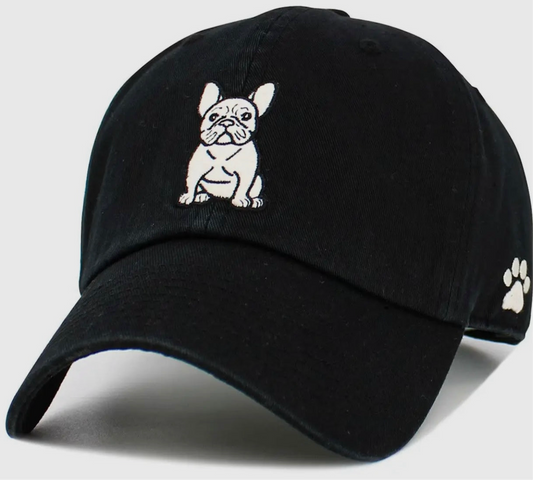 Black- Embroidered Frenchie