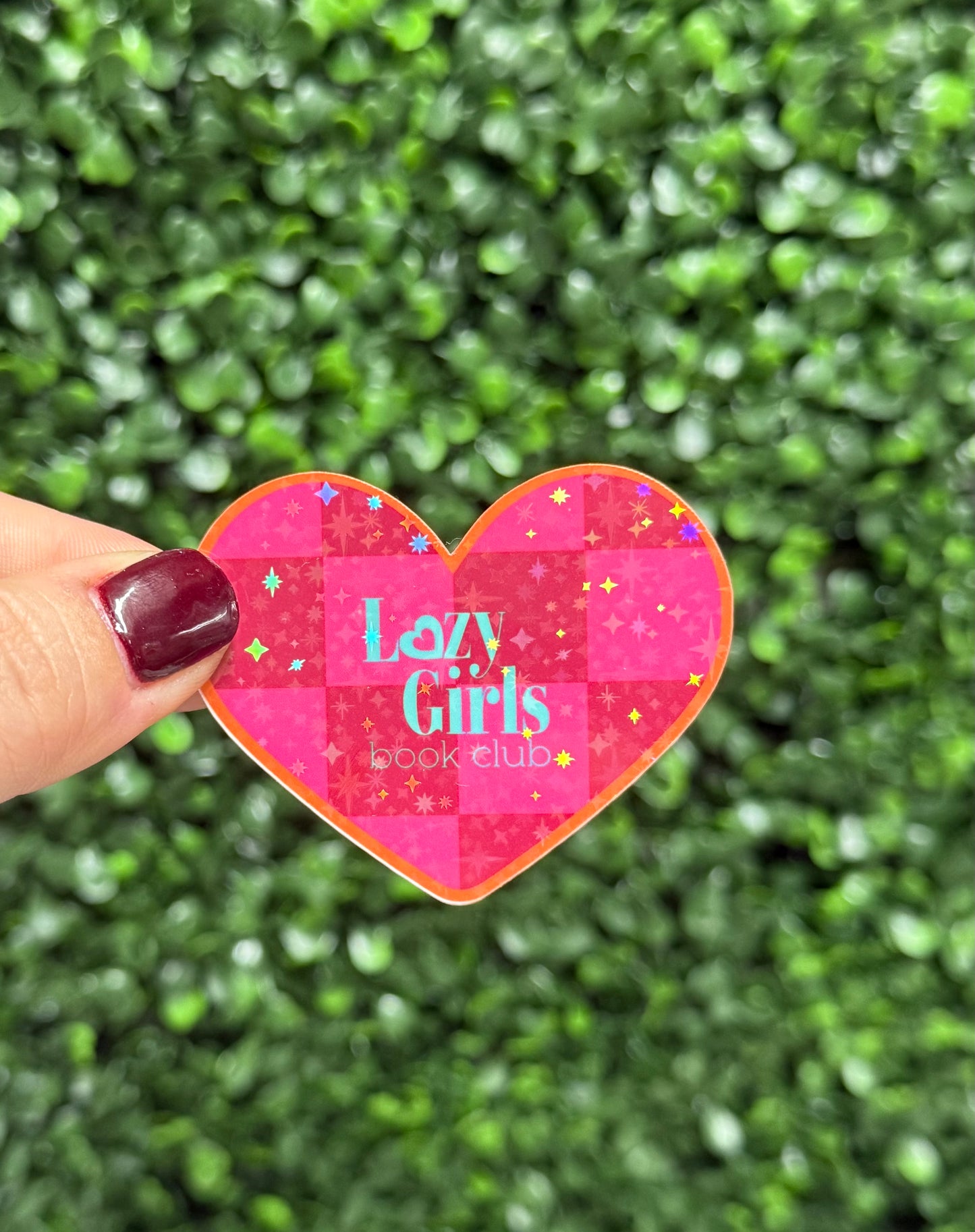 LGbc CHECK HEART STICKER