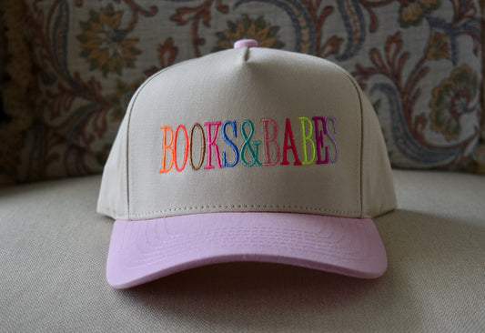 Books&Babes PINK- EMB HAT