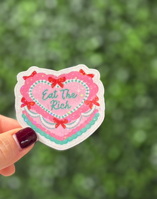 EAT THE RICH STICKER