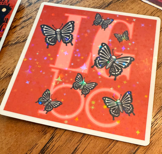 LGBC skeli butterfly sticker