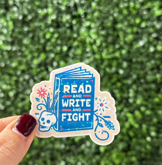 Read Write Fight sticker