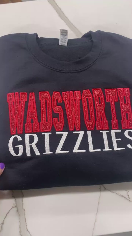 WADSWORTH Glitter Appliqué Crew